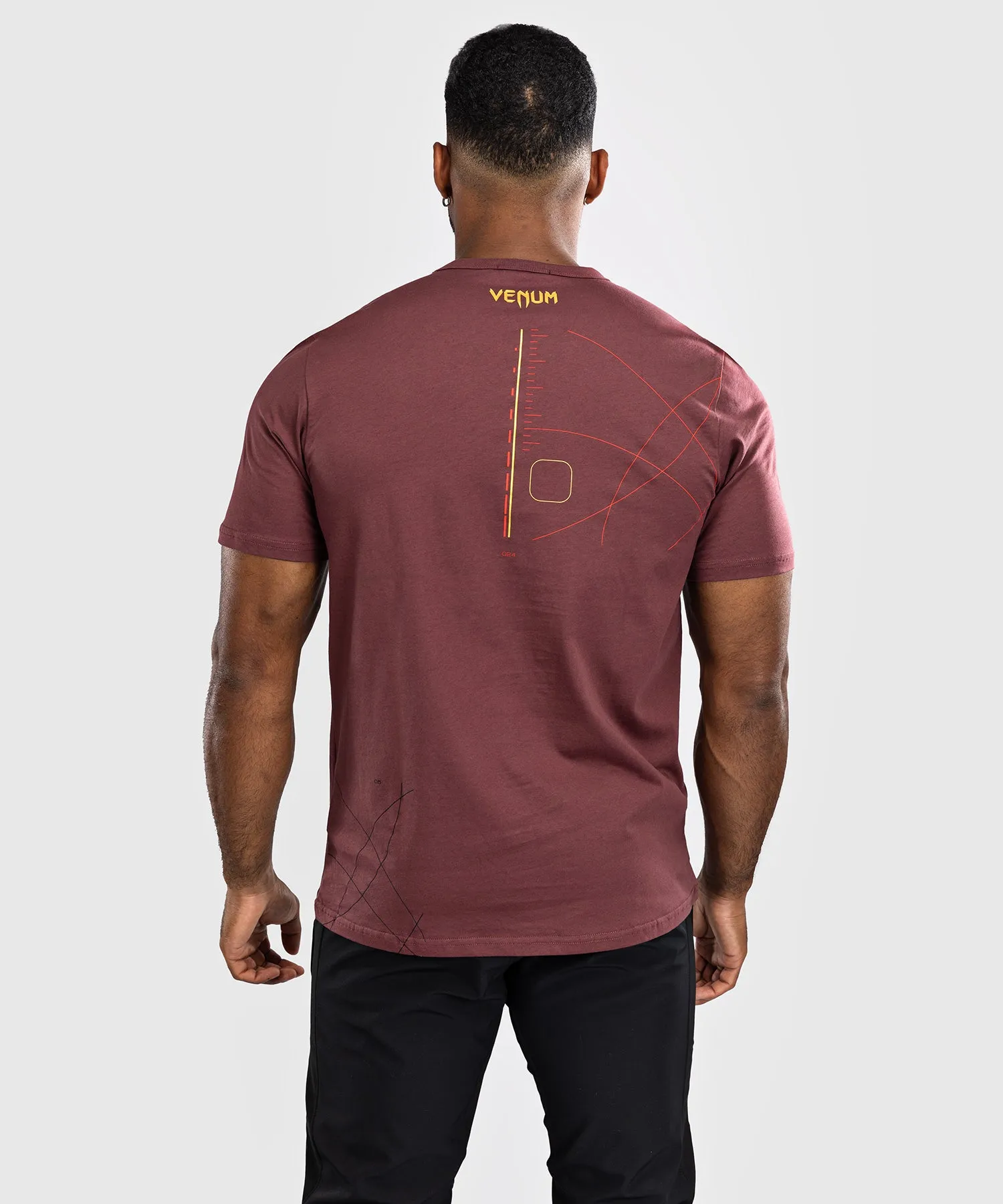 Venum Tactical XT T-shirt- Black/Burgundy/Gold