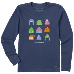 Women's Cool Beanies Long Sleeve Crusher Tee Life is Good