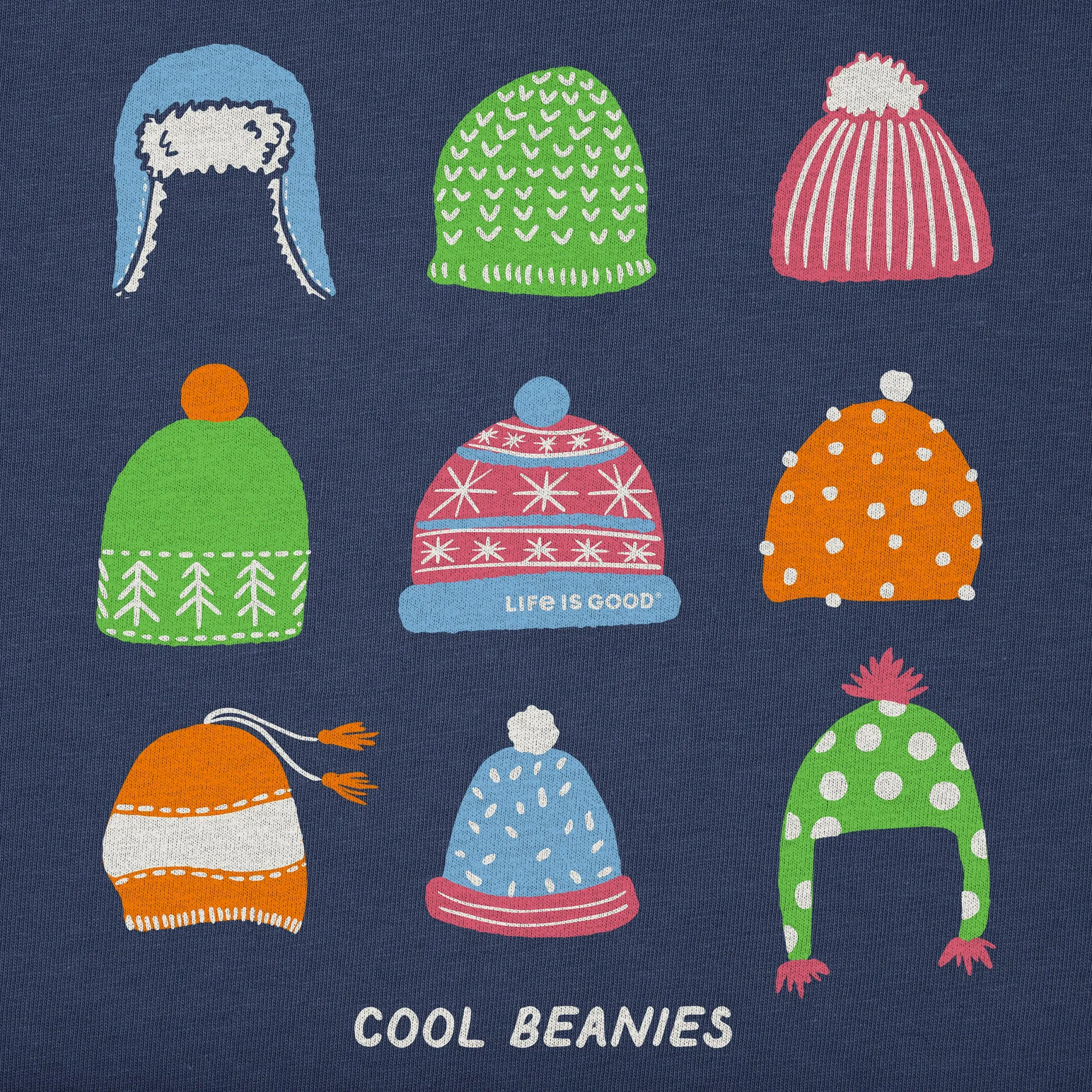 Women's Cool Beanies Long Sleeve Crusher Tee Life is Good