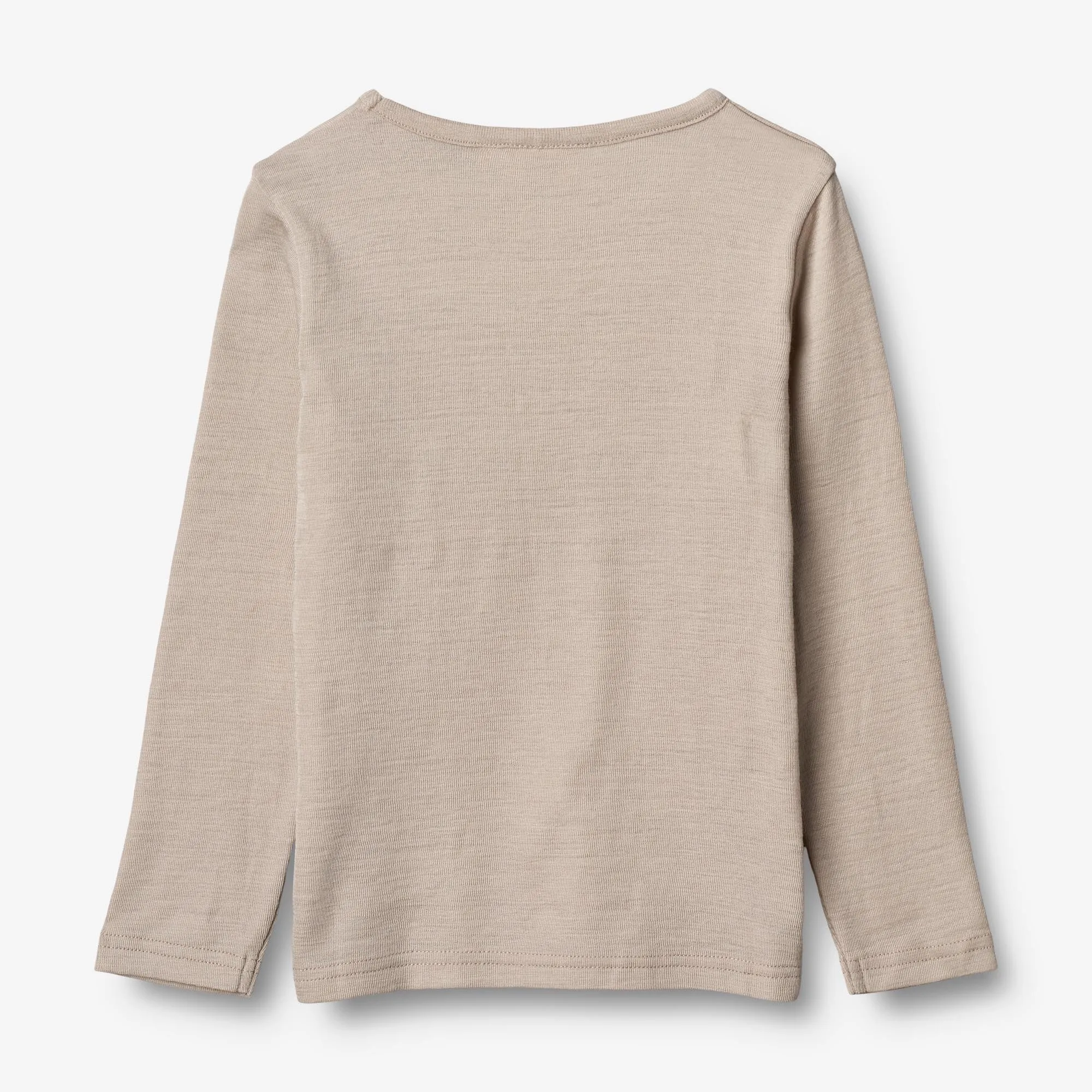Wool T-Shirt LS - soft beige Wheat